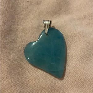 Blue agate pendant